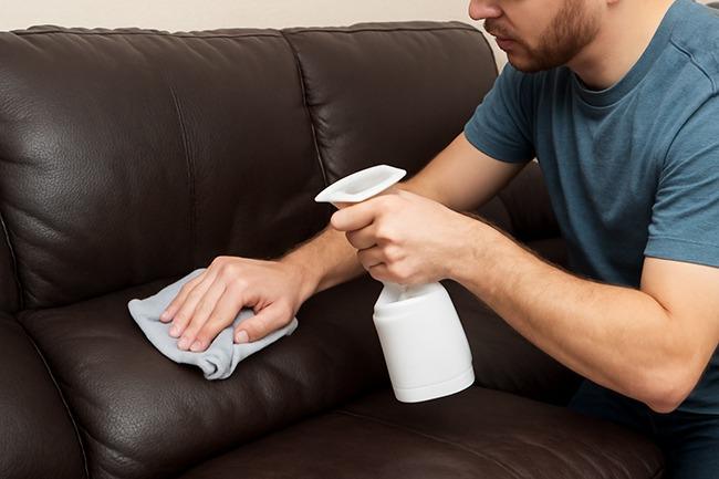 Clean Faux Leather Upholstery